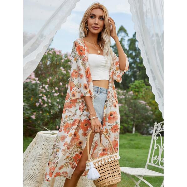 

Floral Print Kimono, Multicolor