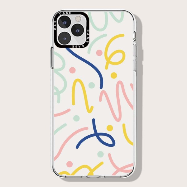 

Abstract Pattern Phone Case, Clear