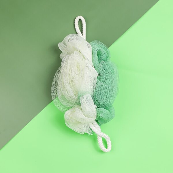 

1pc Two Tone Foaming Bath Ball, Multicolor