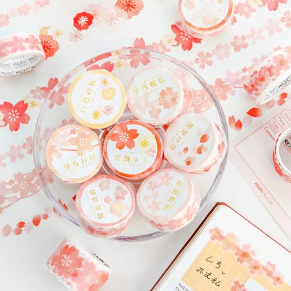 

1roll Flower Print Random Washi Tape, Multicolor