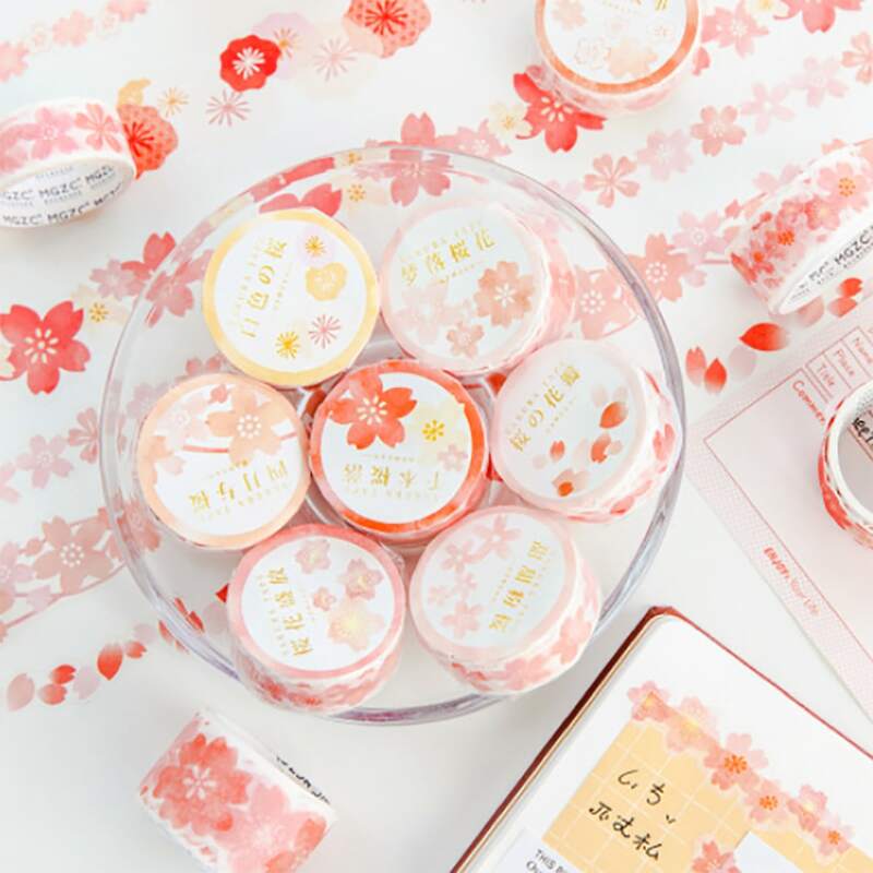 

1roll Flower Print Random Washi Tape, Multicolor