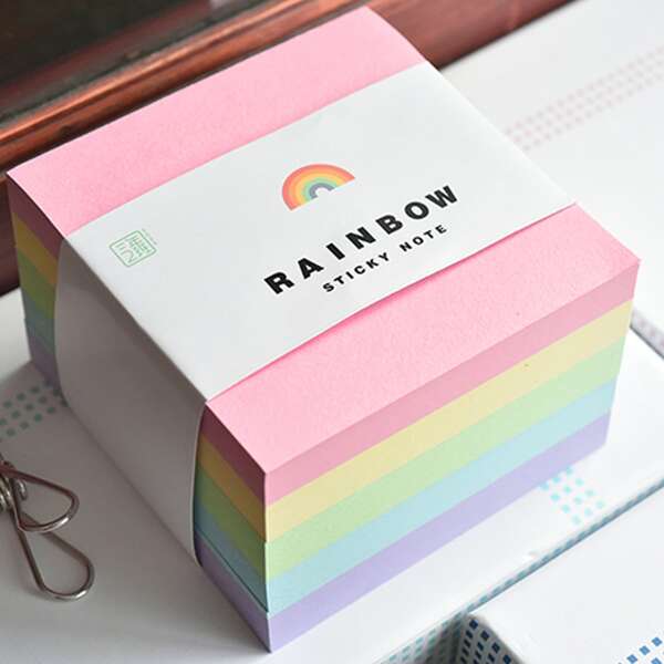 

1pc Colorful Sticky Note, Multicolor