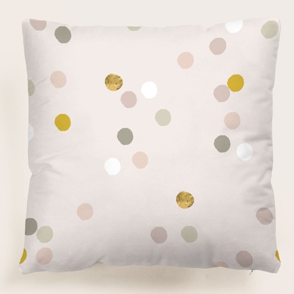 

Dot Print Cushion Cover Without Filler, Multicolor