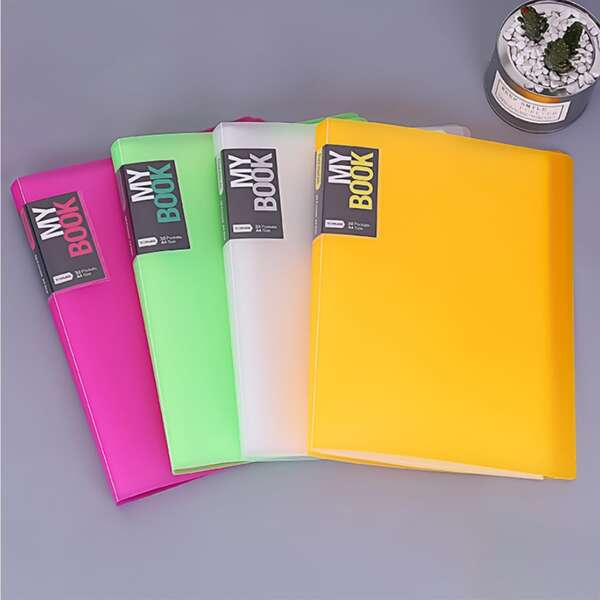 

1pc Random A4 Folder, Multicolor