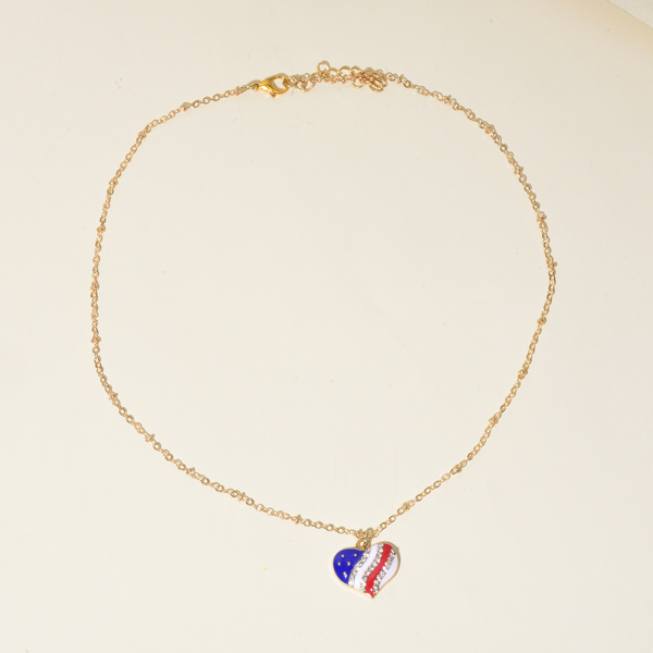 

Heart Pendant Necklace, Multicolor