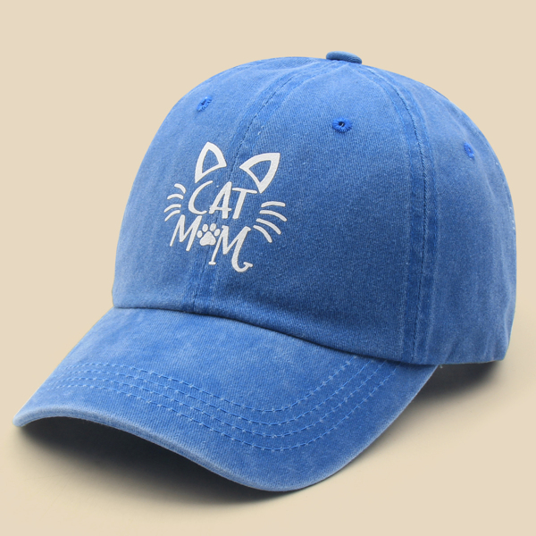 

Letter Graphic Baseball Cap, Blue