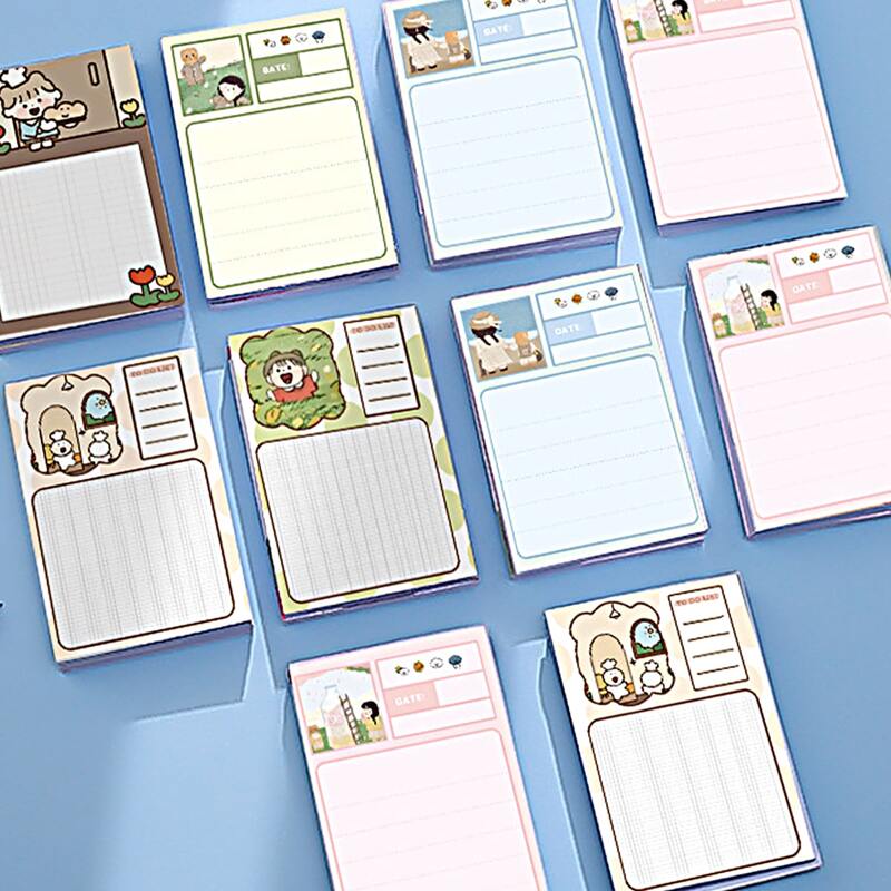 

1pc Cartoon Graphic Random Memo Pad, Multicolor