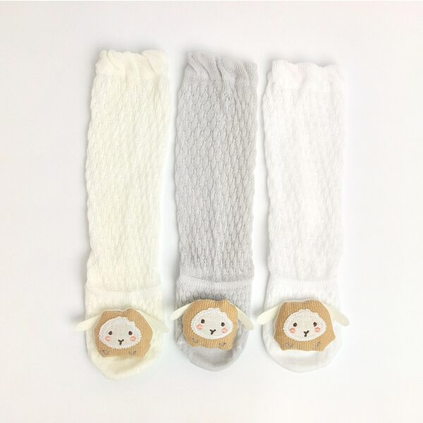 

3pairs Baby Cartoon Decor Socks, Multicolor