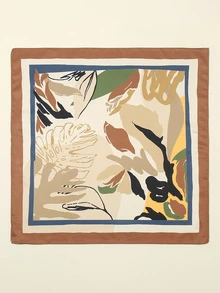 1pc Graphic Scarf - Multicolor - View 2