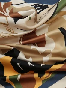 1pc Graphic Scarf - Multicolor - View 4