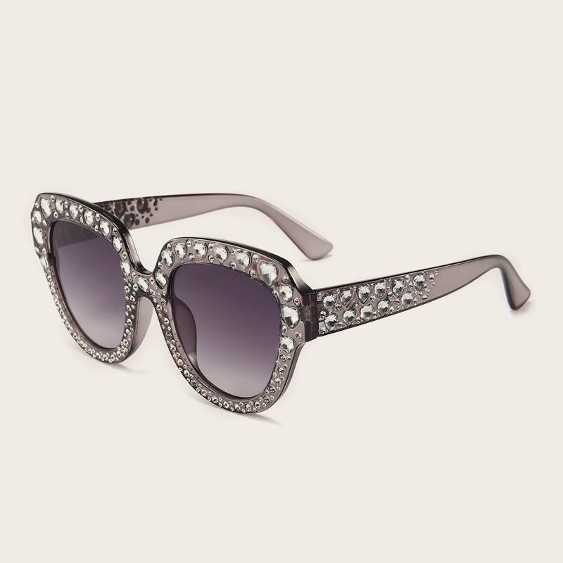 

Heart Rhinestone Decor Sunglasses