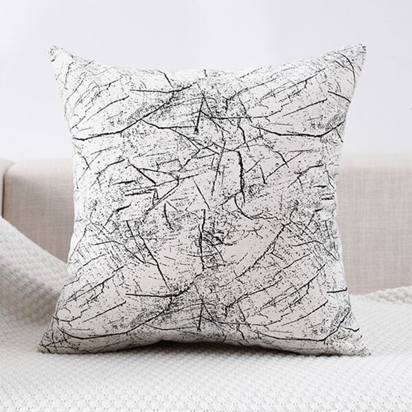 

Graphic Print Cushion Cover Without Filler, Grey