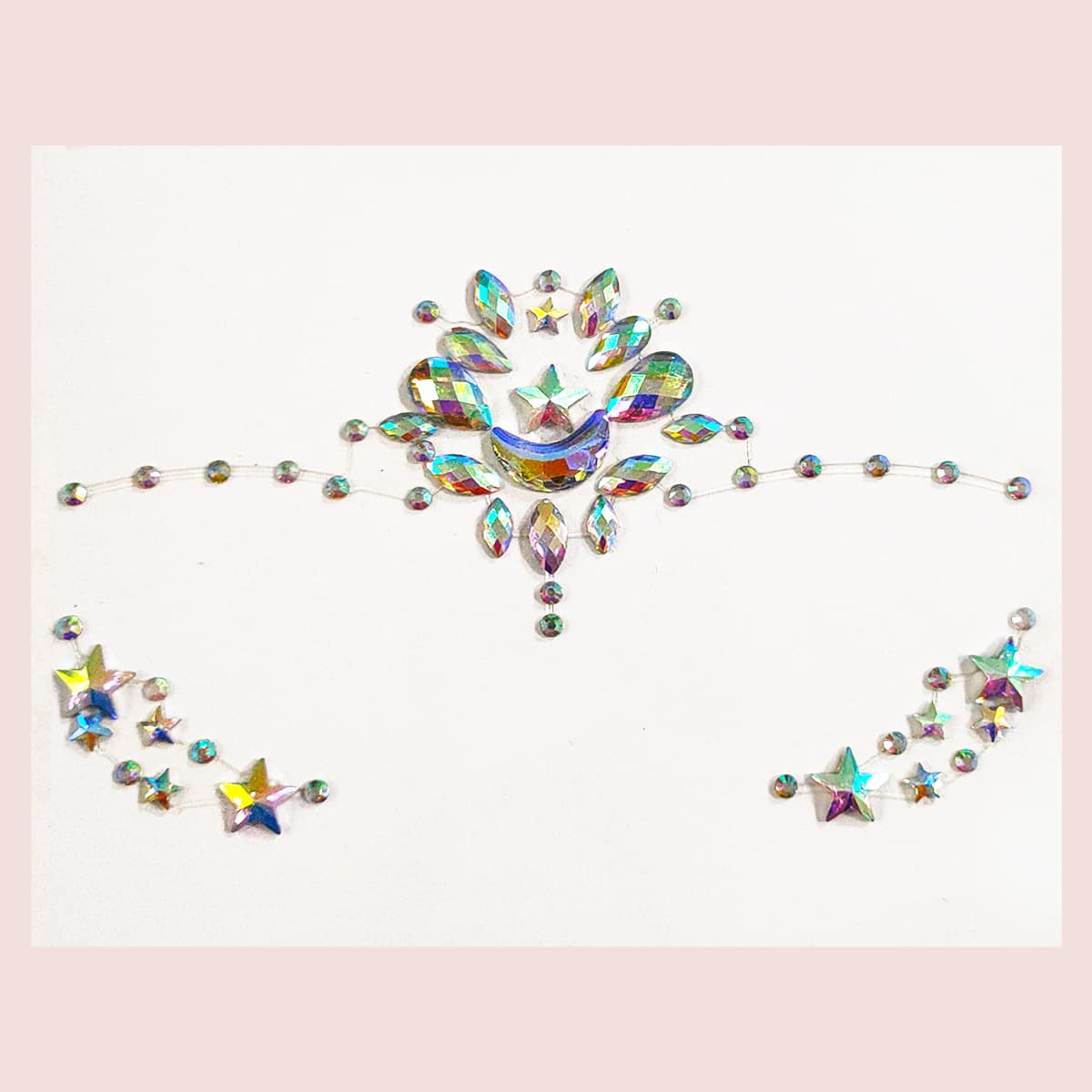 

1sheet Rhinestone Eye Tattoo Sticker, Multicolor