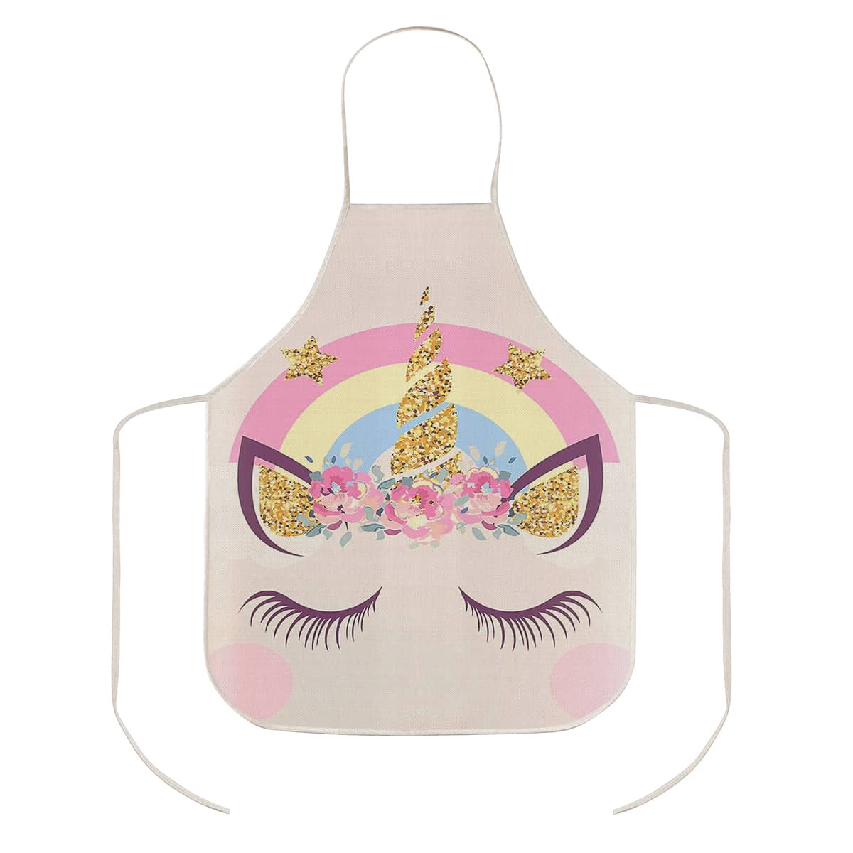 

Unicorn Print Apron, Multicolor
