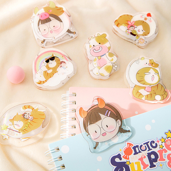 

1pc Cartoon Graphic Random Clip, Multicolor