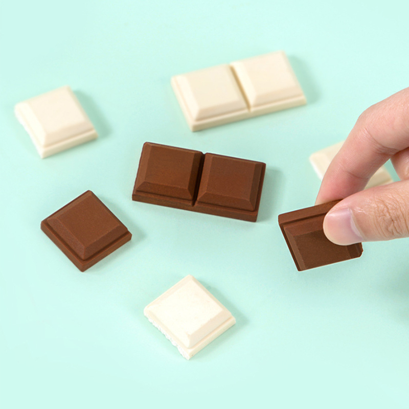 

1pc Chocolate Design Random Eraser, Multicolor