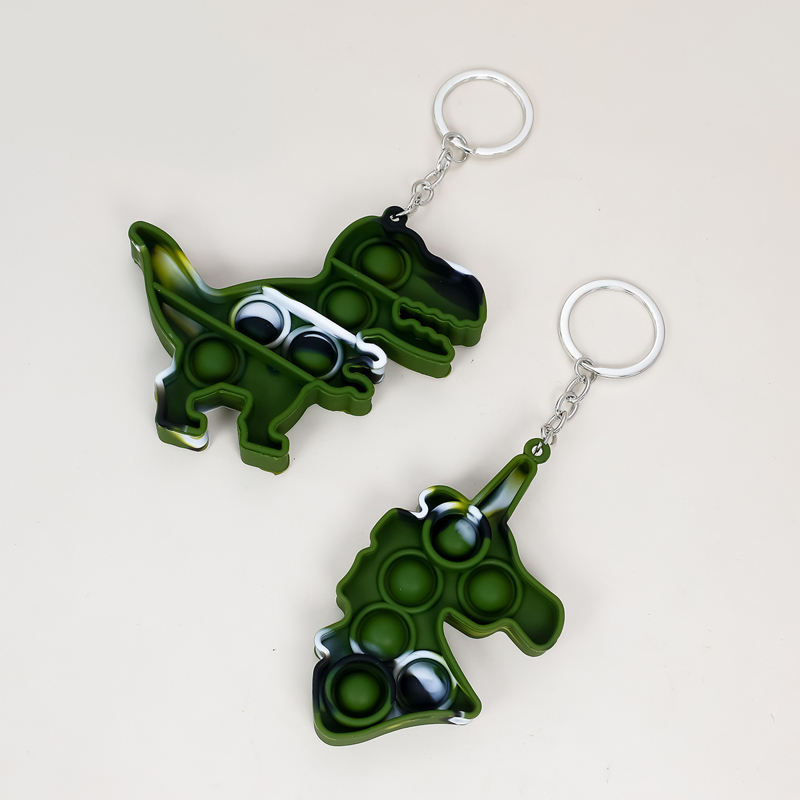 

2pcs Cartoon Animal Charm Keychain, Multicolor