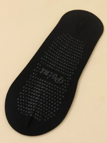 10pairs Plain Invisible Socks - Black - View 2