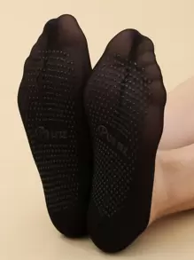 10pairs Plain Invisible Socks - Black - View 5