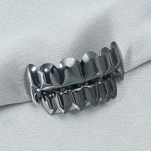 

1pair Men Teeth Braces, Gun black