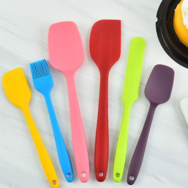 

6pcs Silicone Baking Tool Set, Multicolor
