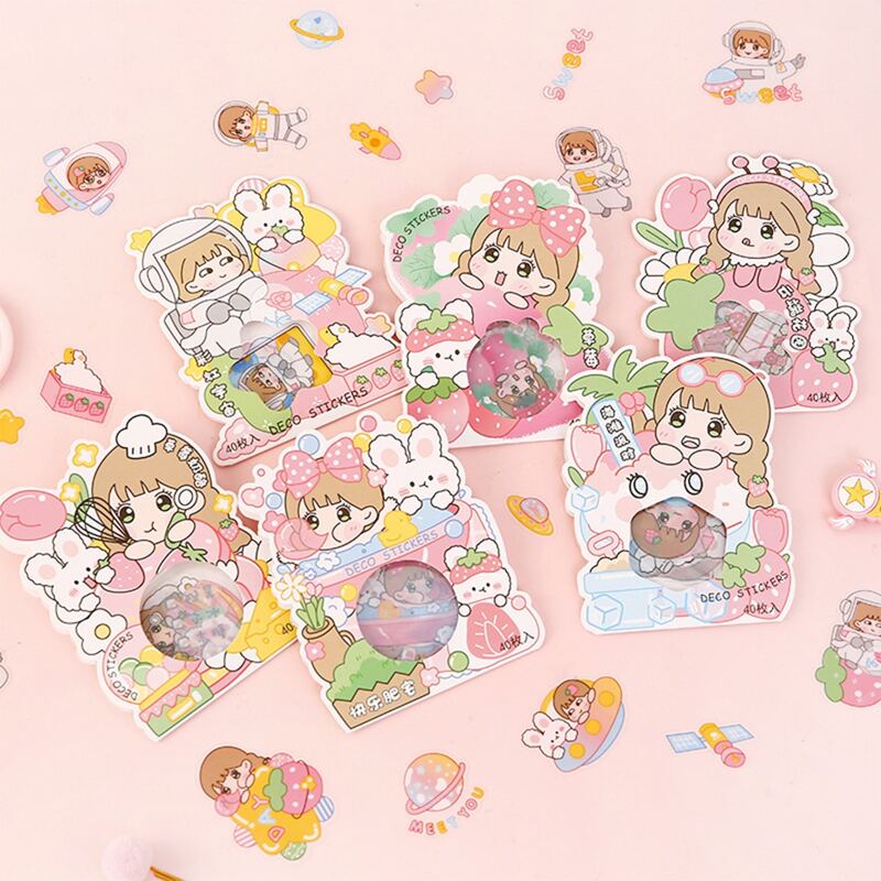 

1pack Cartoon Graphic Random Sticker, Multicolor