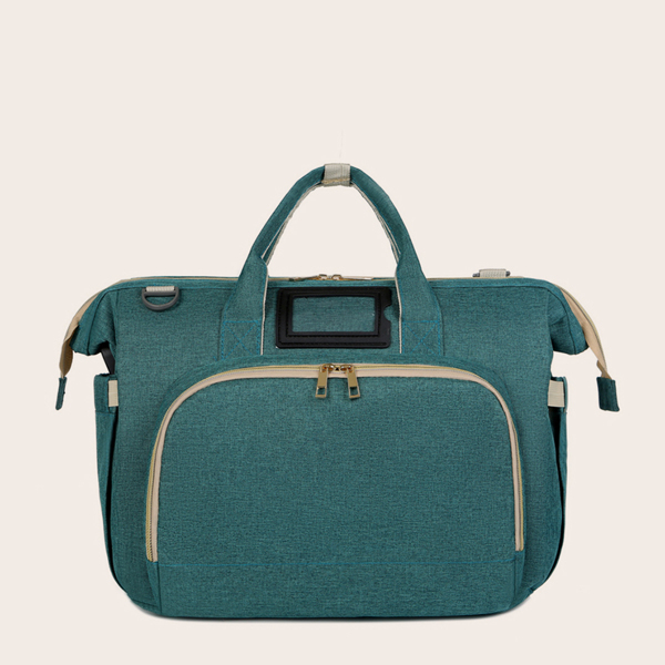 

Pocket Front Top Handle Bag, Green