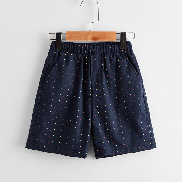 

Toddler Boys Elastic Waist Allover Print Shorts, Royal blue