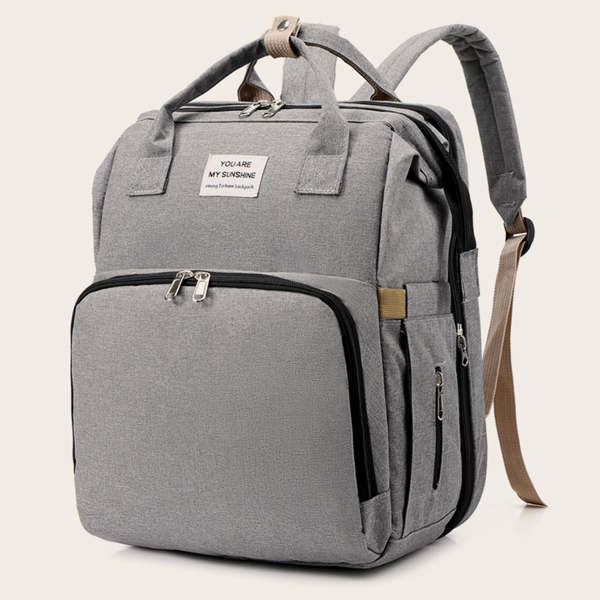 

Pocket Front Functional Backpack, Grey