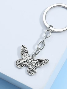 Móc khóa Bươm bướm - Bạc - Xem 1