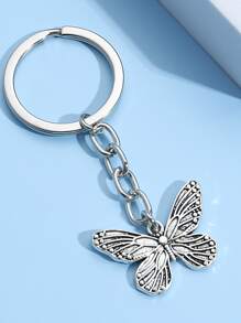 Móc khóa Bươm bướm - Bạc - Xem 2