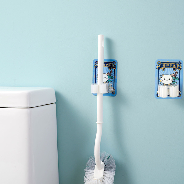 

1pc Chinese Character Print Wall Hook, Blue