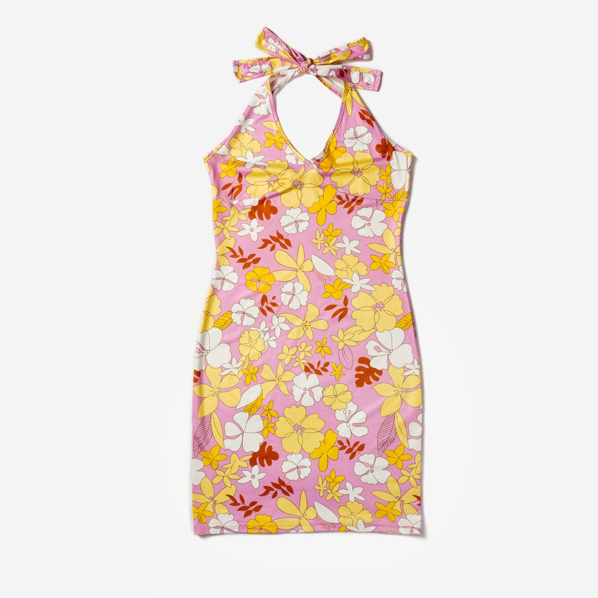 

Floral Print Knot Dress, Multicolor