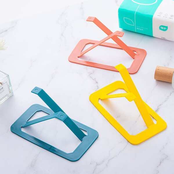 

1pc Random Color Paper Tissue Holder, Multicolor