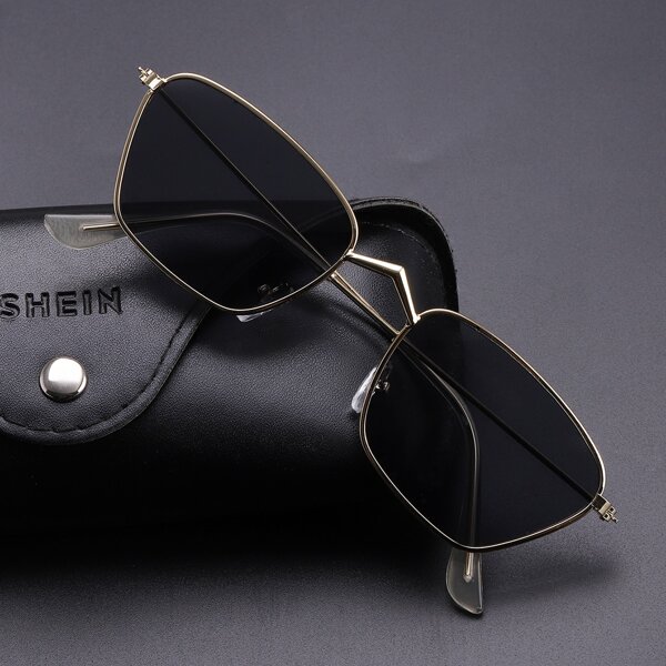 

Men Metal Frame Sunglasses, Dark grey