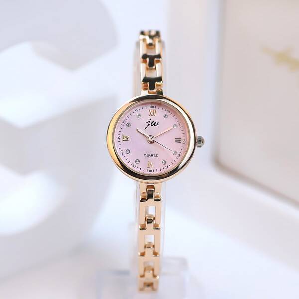 

Rhinestone Decor Quartz Watch