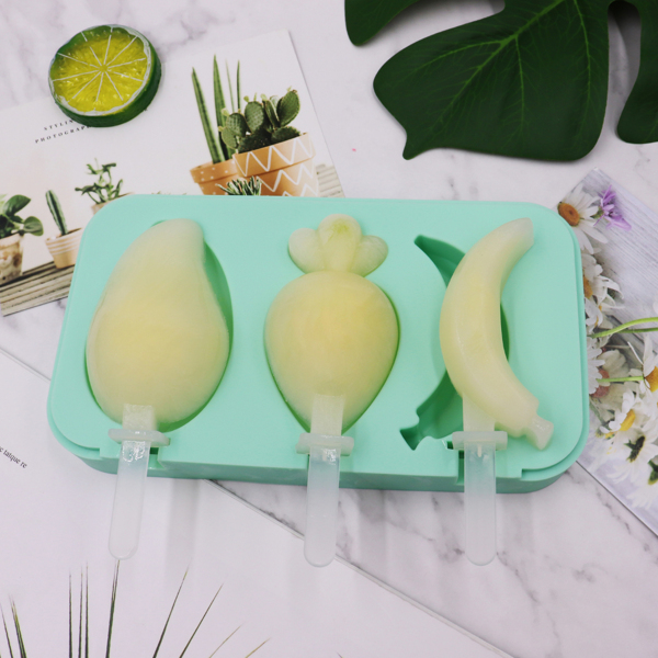 

1pc Fruit Design Popsicle Mold, Green