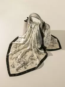 1 st Elegant och enkel blommig detalj för kvinnor, liten halsduk, lämplig för daglig dekoration Bandana, hårband, pannband Perfekt för att klä upp din look Alla hjärtans dag - Beige - Visa 1