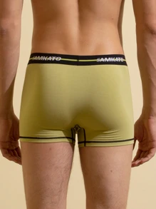 Men 4pcs Letter Waist Brief - Multicolor - View 2