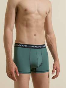 Men 4pcs Letter Waist Brief - Multicolor - View 4