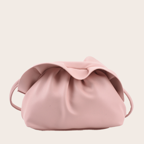 

Ruched Design Crossbody Bag, Pink