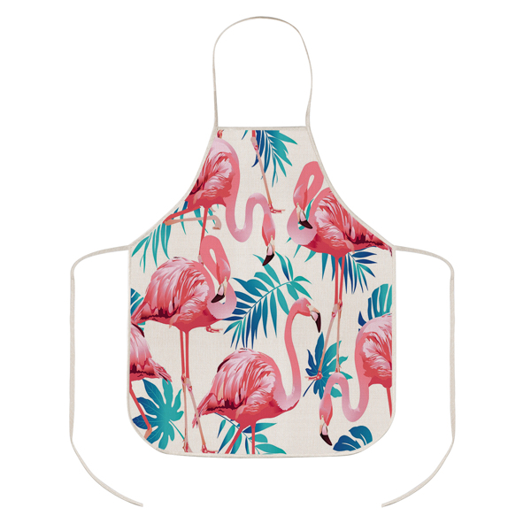 

Flamingo Print Apron, Multicolor