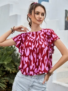 Rusttydustty Áo sơ mi Nút Báo Boho - Nhiều màu - Xem 1