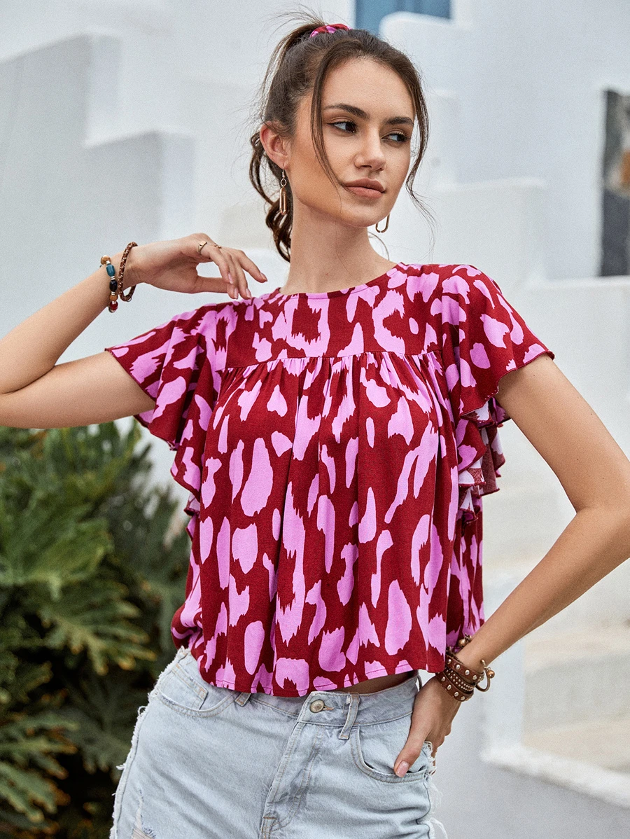 Rusttydustty Áo sơ mi Nút Báo Boho - Nhiều màu - Xem 1