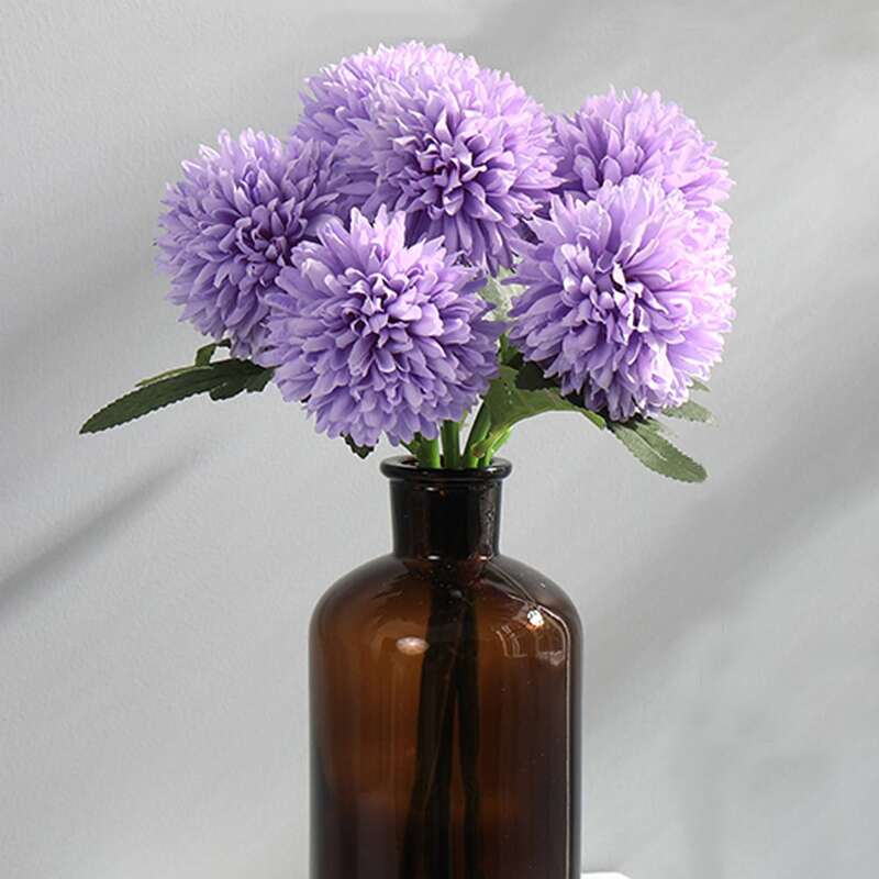 

5pcs Artificial Flower, Purple