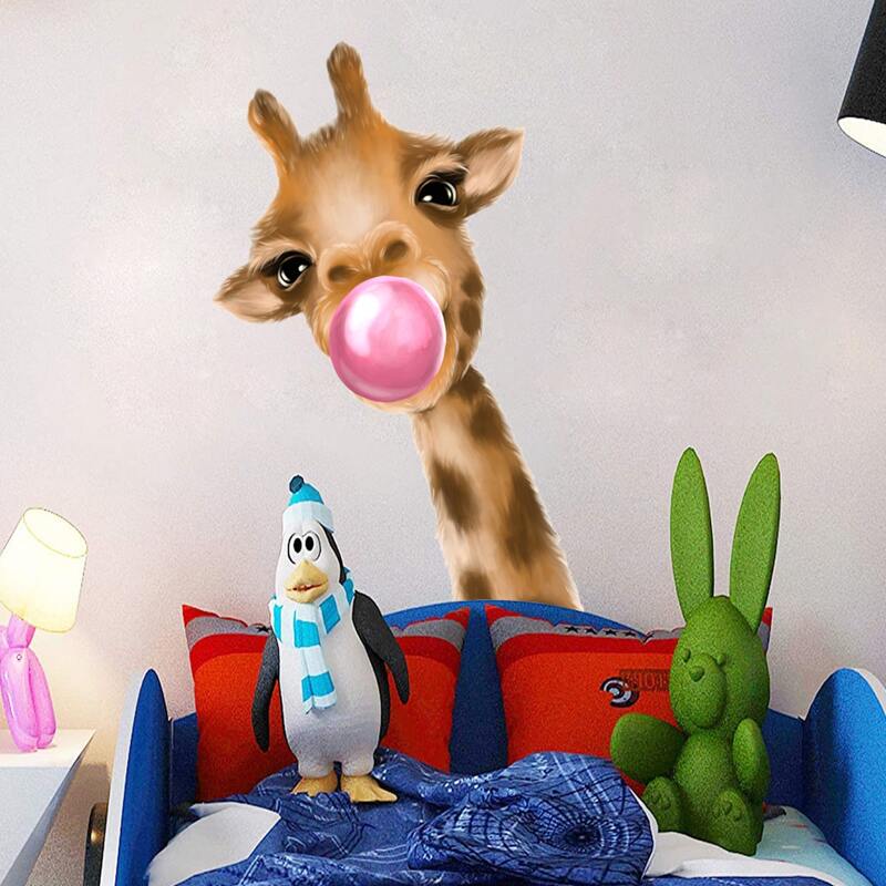 

Kids Giraffe Print Wall Sticker, Multicolor