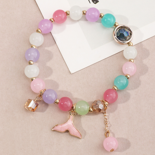 

1pc Beaded Bracelet, Multicolor