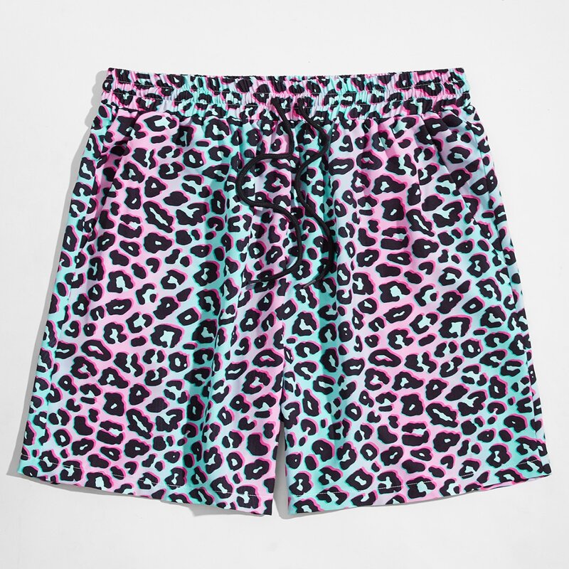 

Guys Leopard Drawstring Shorts, Multicolor