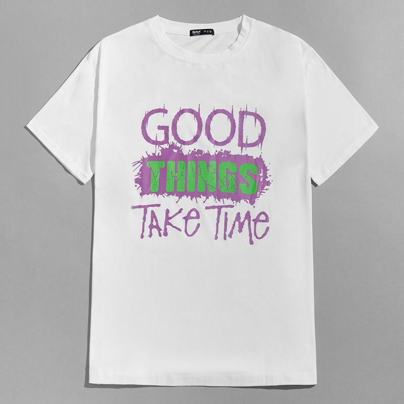 

Guys Letter Tee, White