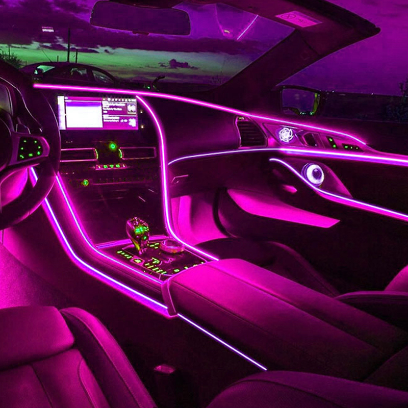 

1pc Led Car Light, Pink